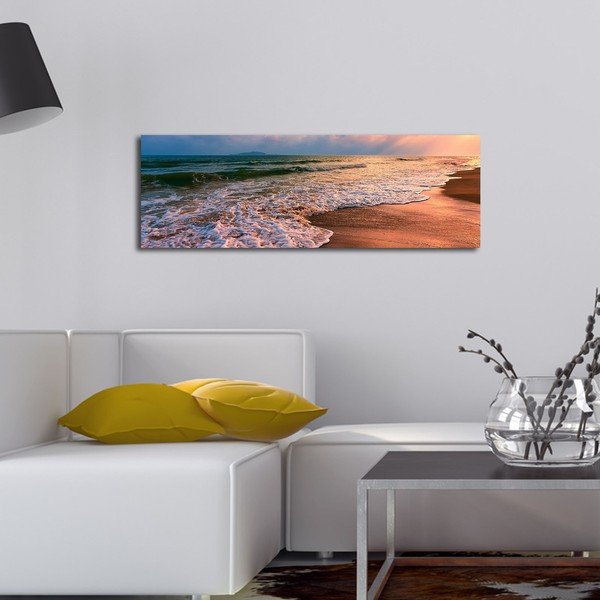 Podsvícený obraz Wallity Beach, 90 x 30 cm-image-3