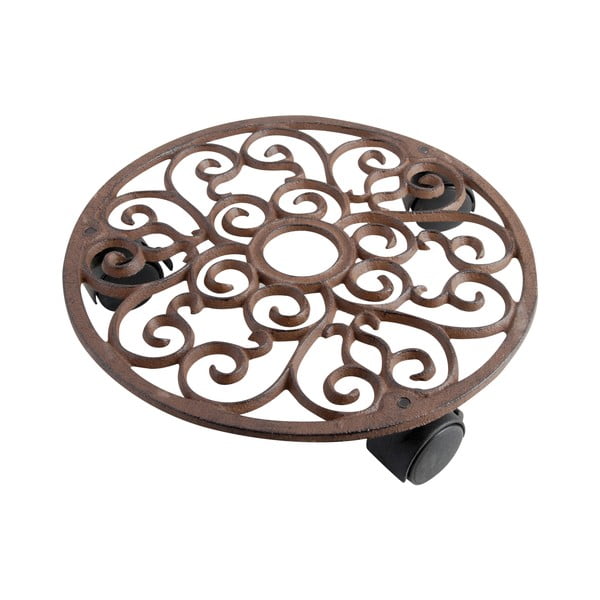 Kovový pojízdný podstavec pod květináč ø 29 cm – Esschert Design-image-3