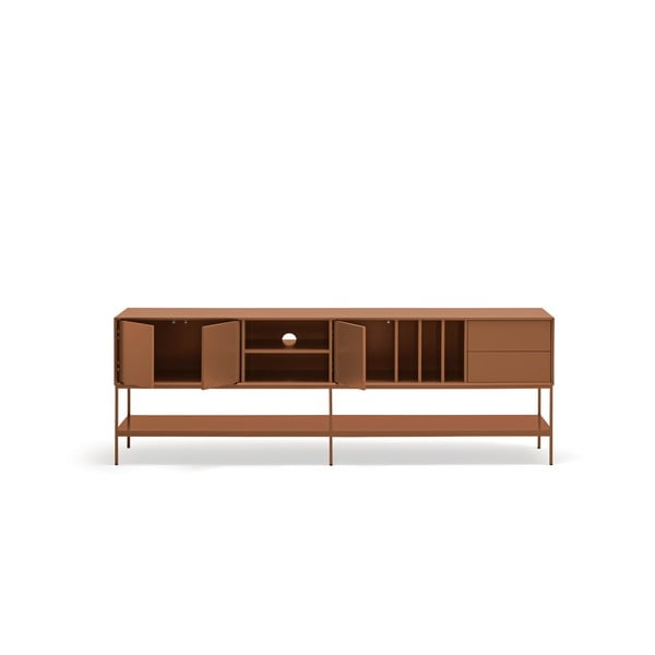 TV stolek v cihlové barvě 220x74x45 cm Platt – Teulat-image-2