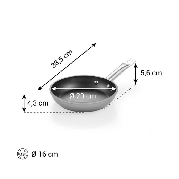 Hliníková pánev s nepřilnavým povrchem ø 20 cm GrandChef+ – Tescoma-image-1