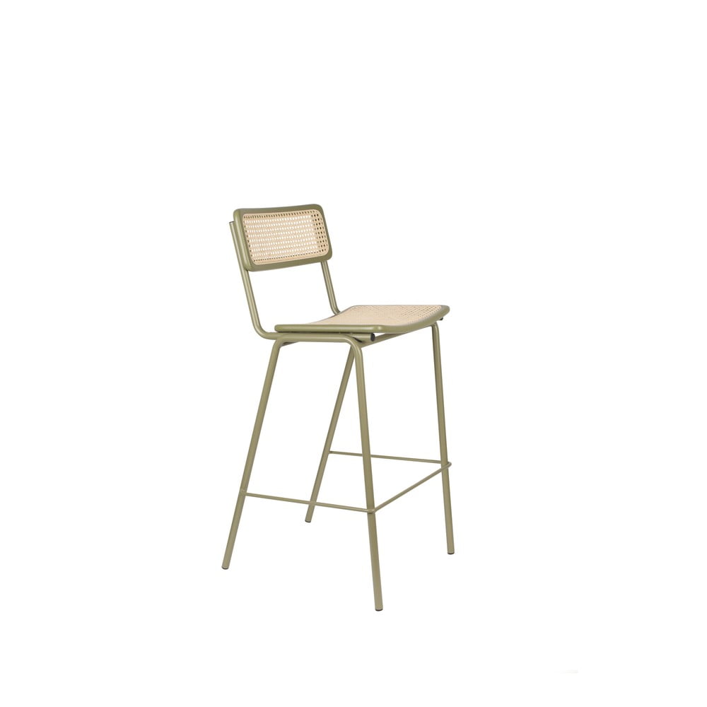 Zelené ratanové barové židle v sadě 2 ks 106 cm Jort - Zuiver