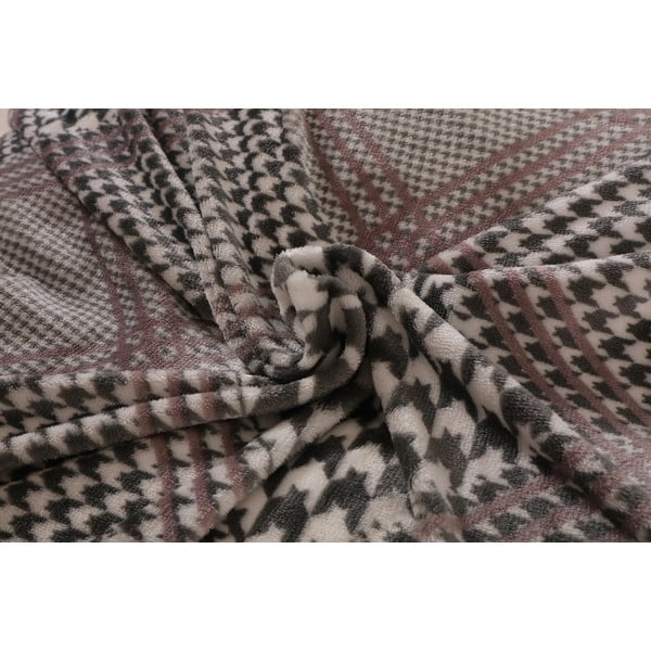 Šedé povlečení na jednolůžko z mikroplyše 140x200 cm – My House-image-3