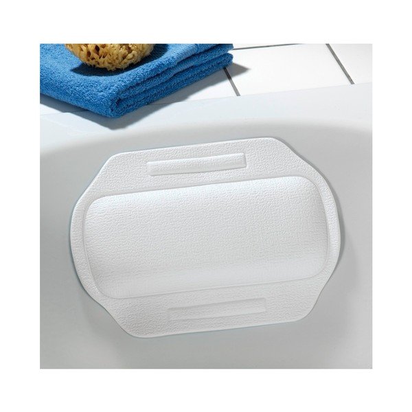 Bílý přísavný opěrný polštář do vany Wenko, 34,5 x 24 cm-image-1