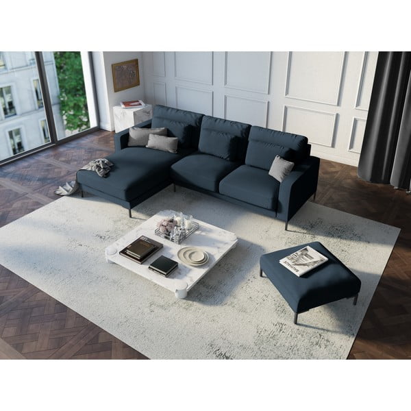 Tmavě modrá rohová pohovka Interieurs 86 Seine, levý roh-image-1