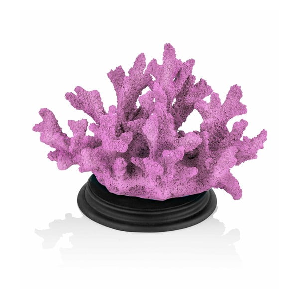 Fialová dekorativní soška korálu The Mia Coral, 27 x 17 cm
