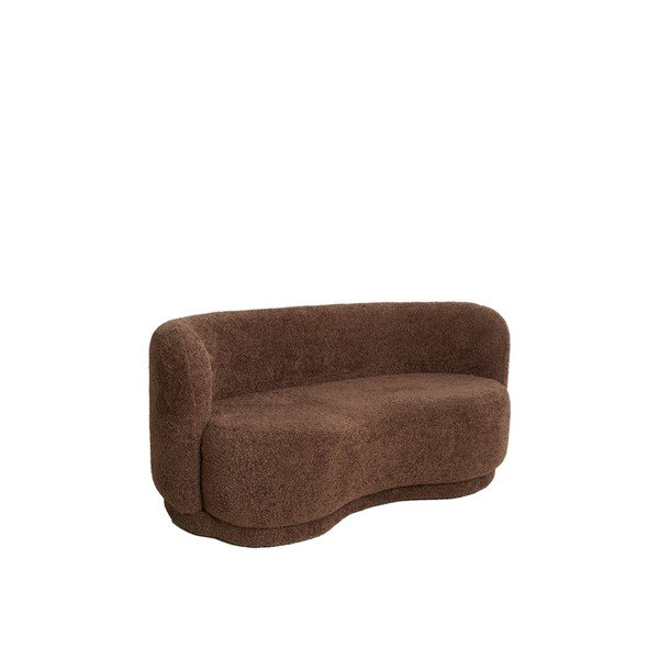 Tmavě hnědá pohovka z textilie bouclé 175 cm Amelie – Light & Living-image-2