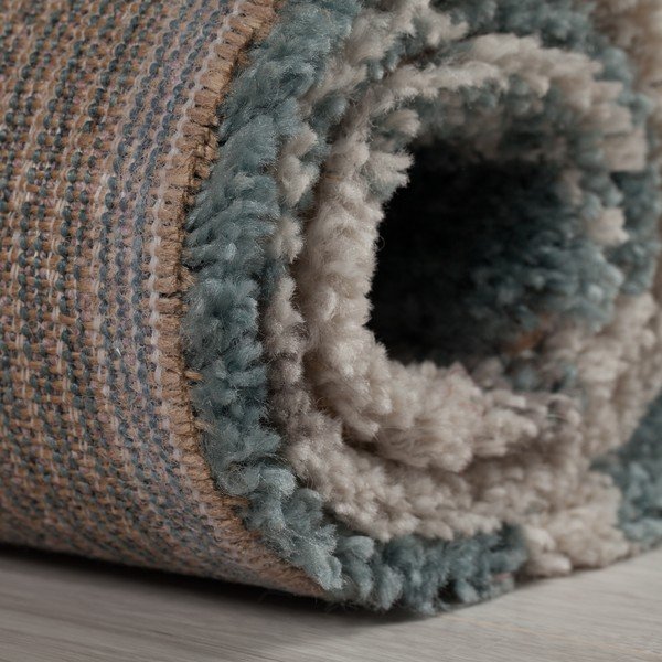 Modro-šedý koberec Flair Rugs Nuru, 60 x 230 cm-image-3