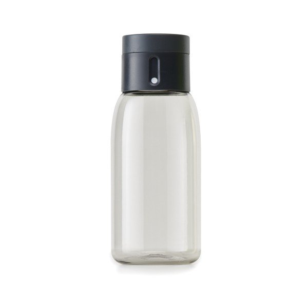 Šedá lahev s počítadlem Joseph Joseph Dot, 400 ml