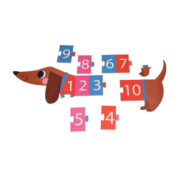 Puzzle (počet dílků 16) Sausage Dog – Rex London