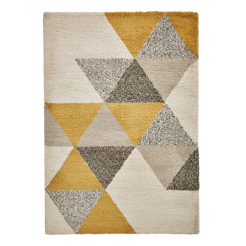 Žlutobéžový koberec Think Rugs Royal Nomadic, 120 x 170 cm