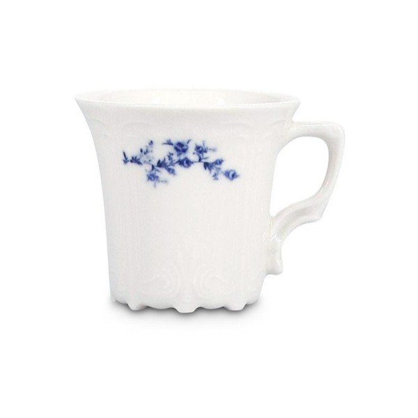 Bílý/modrý porcelánový šálek na espresso 110 ml Retro – BonBistro