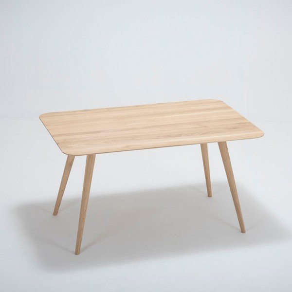 Jídelní stůl z dubového dřeva Gazzda Stafa, 140 x 90 cm-image-1