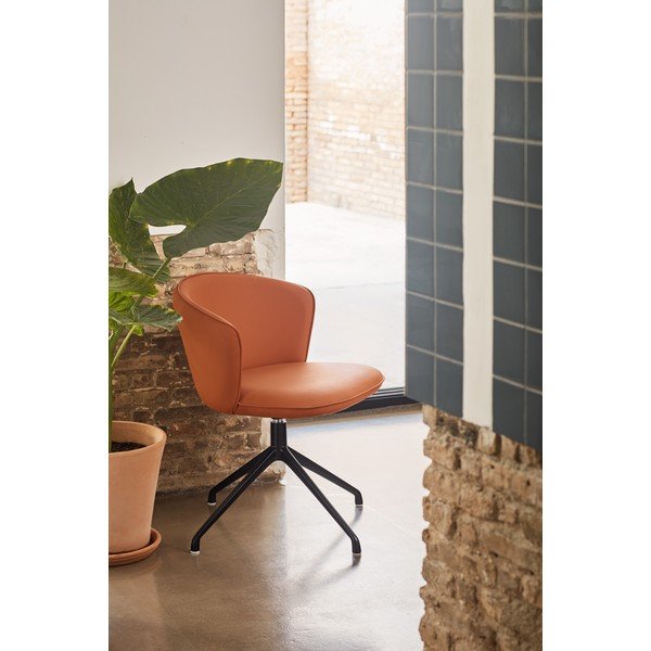 Oranžová čalouněná jídelní křesla v sadě 2 ks Add – Teulat-image-3