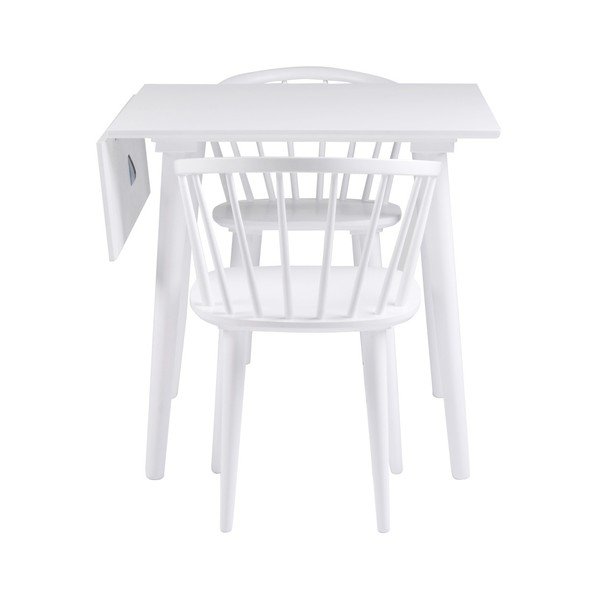 Bílá jídelní židle ze dřeva kaučukovníku Rowico Carmen-image-1