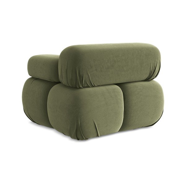 Světle zelený sametový modul pohovky (pravý roh) Lokua – Makamii-image-4