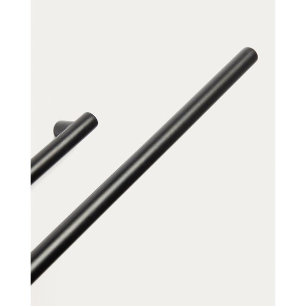 Černý nástěnný držák na ručníky z nerezové oceli Arely – Kave Home-image-2