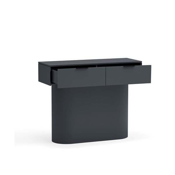 Antracitový konzolový stolek 36x100 cm Totem – Teulat-image-3