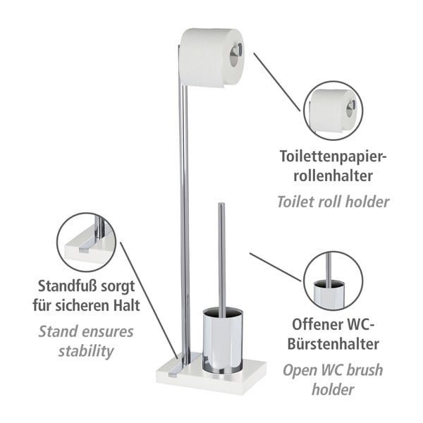 Toaletní kartáč s držákem na toaletní papír Wenko Noble-image-4