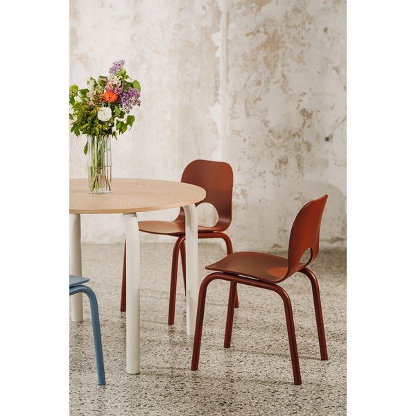 Červená jídelní židle Atto – noo.ma-image-4