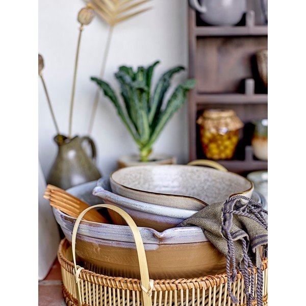 Šedo-bílá kameninová miska Bloomingville Thea, ø 16,5 cm-image-3