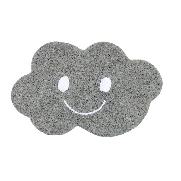 Šedý bavlněný koberec Happy Decor Kids Cloud, 75 x 115 cm