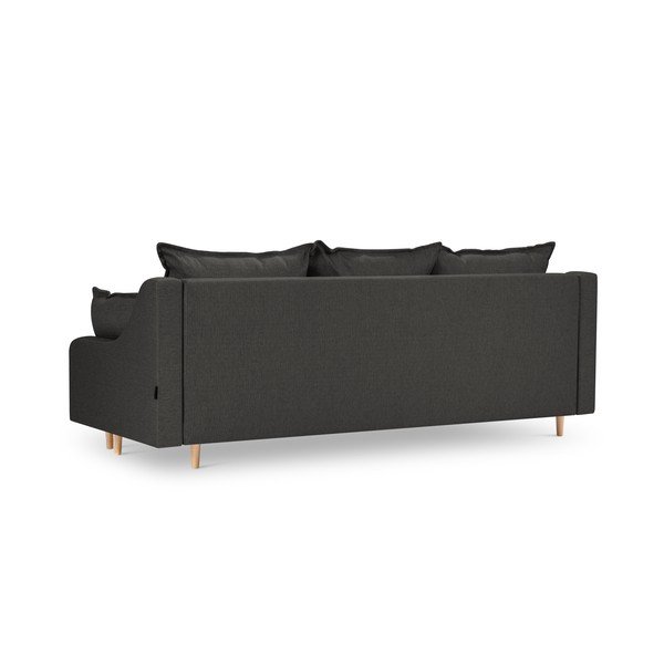 Tmavě šedá rozkládací pohovka s úložním prostorem Mazzini Sofas Freesia-image-2