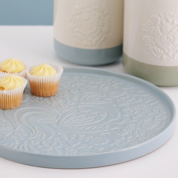 Šedomodrý servírovací keramický talíř ø 30 cm Home to Roost – Mason Cash-image-2