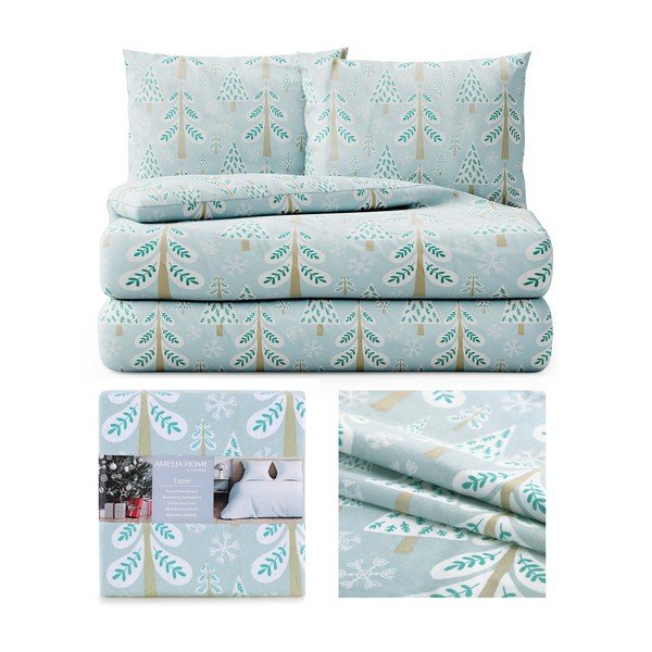 Flanelové povlečení na dvoulůžko AmeliaHome Snuggy Lumi, 200 x 220 cm-image-2
