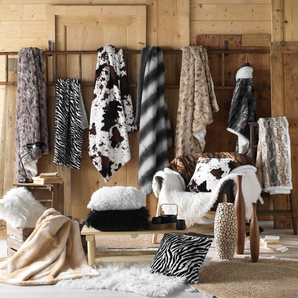 Bílá deka z umělé kožešiny 125x150 cm Mouton – douceur d'intérieur-image-4