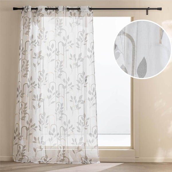 Šedá voálová záclona 140x240 cm Roseris – douceur d'intérieur-image-4