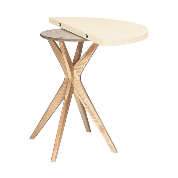 Kulatý rozkládací jídelní stůl 45x90 cm Jubi – Ragaba-image-3