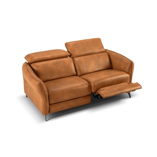 Světle hnědá kožená pohovka 103 cm Hubble – Windsor & Co Sofas-image-4