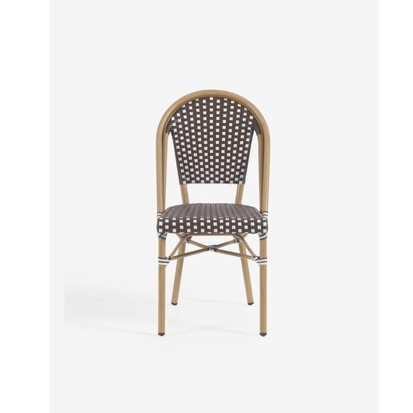 Bílo-hnědá venkovní židle Kave Home Marilyn-image-4