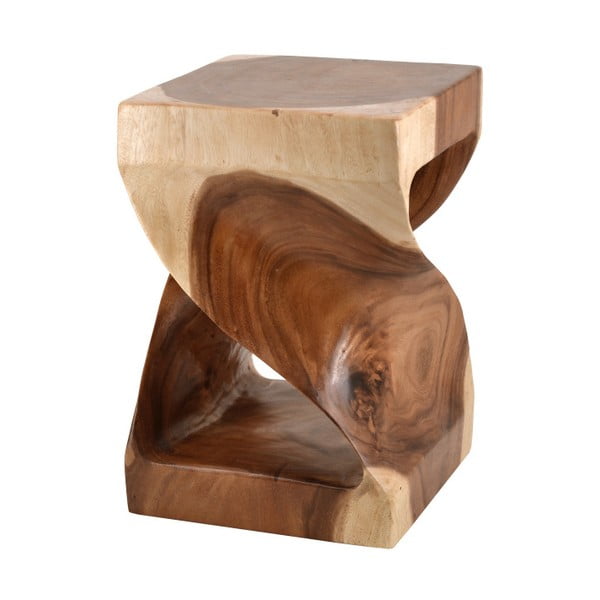 Dřevěná stolička Moycor Curved Log, výška 45 cm