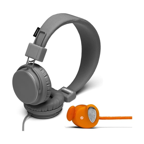 Sluchátka Plattan Dark Grey + sluchátka Medis Orange ZDARMA