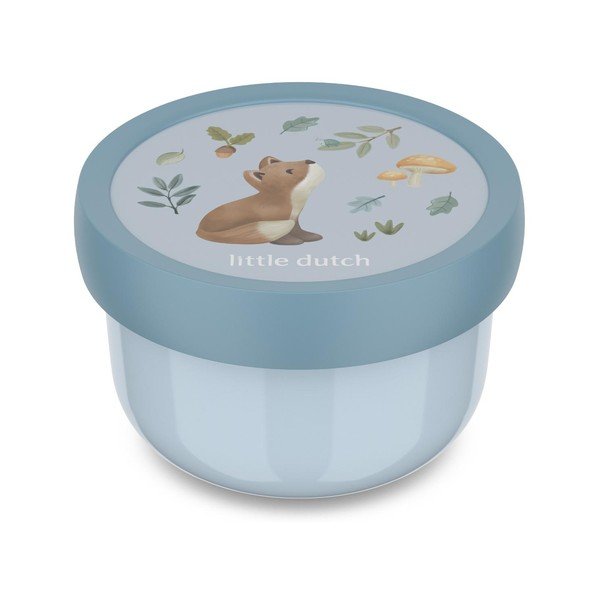 Světle modrý plastový dětský svačinový box Forest Friends – Mepal