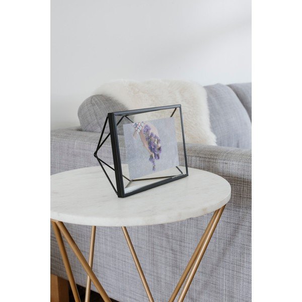 Černý kovový stojací/na zeď rámeček 20x15 cm Prisma – Umbra-image-4