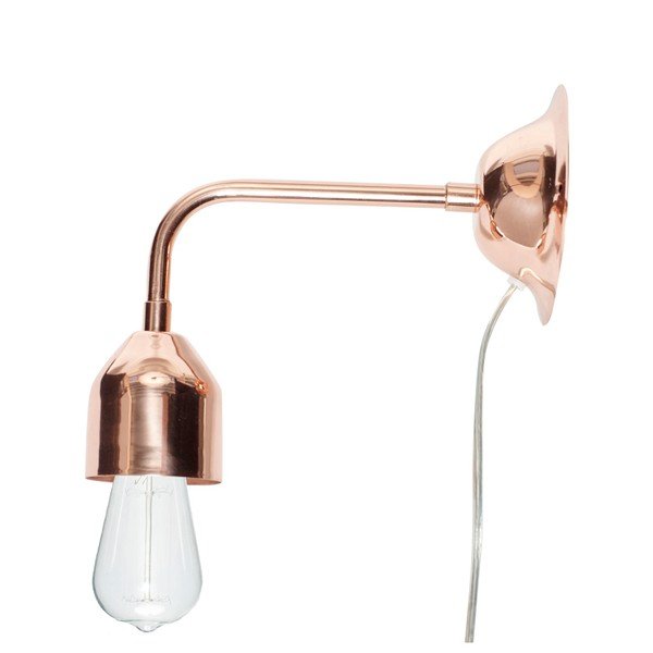Měděná nástěnná lampa Hübsch Adel