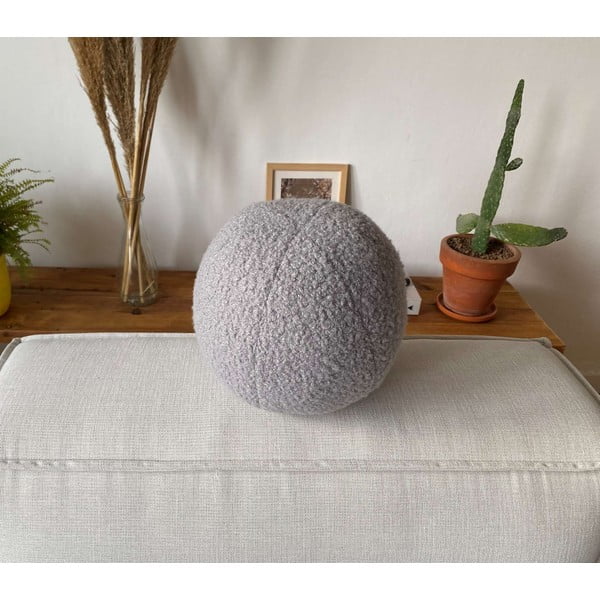 Dekorační polštář z materiálu bouclé ø 25 cm Top – Mioli Decor-image-2
