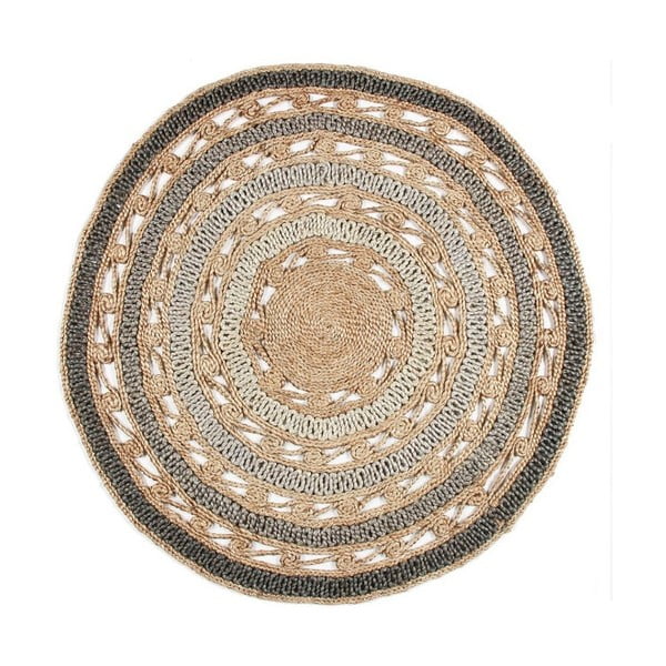Jutový kruhový koberec Eco Rugs Zizzi, Ø 120 cm