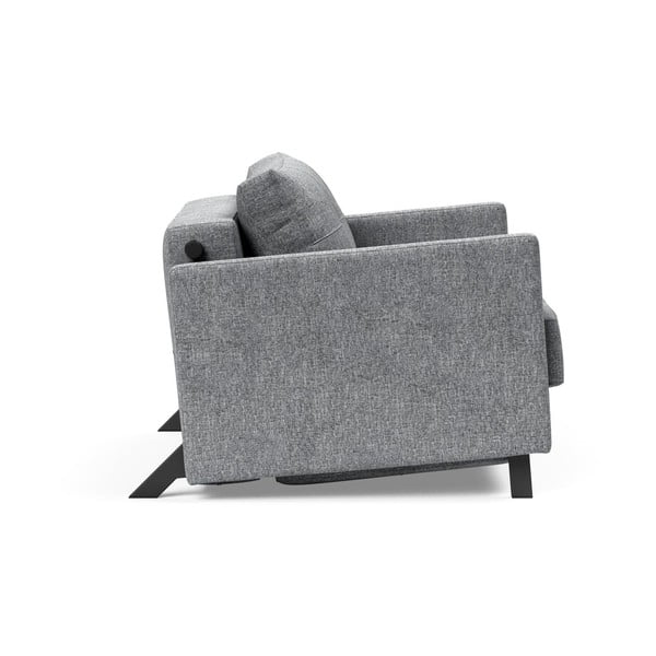 Šedé rozkládací křeslo s područkami Innovation Cubed-image-3