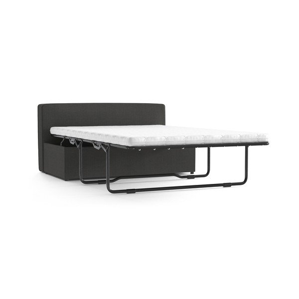 Antracitová polstrovaná rozkládací lavice My Pop Design Brady, 130 cm-image-4