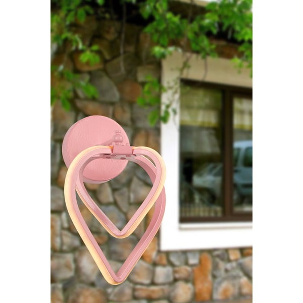 Růžové kovové LED nástěnné svítidlo Sevinc – Squid Lighting-image-1