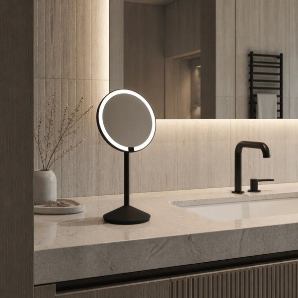 Kosmetické zrcadlo s osvětlením/zvětšovací (zvětšení 10x) ø 12 cm – simplehuman-image-1