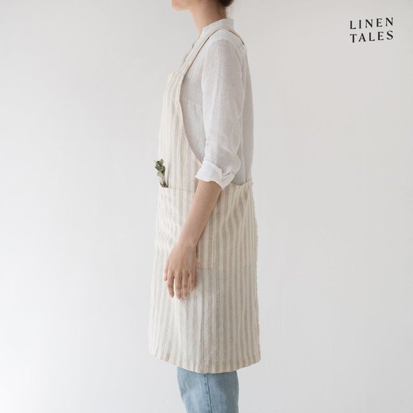 Lněná zástěra Crossback – Linen Tales-image-1