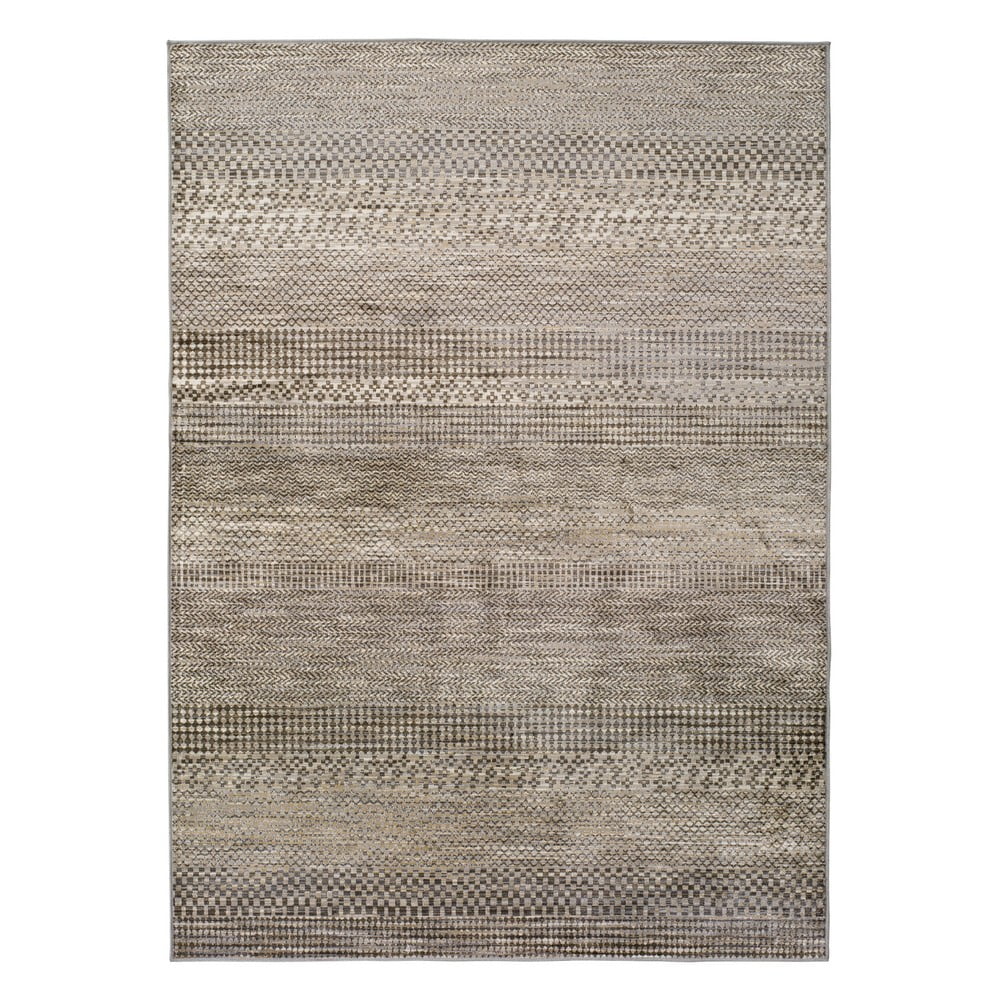 Šedý koberec z viskózy Universal Belga Beigriss, 100 x 140 cm