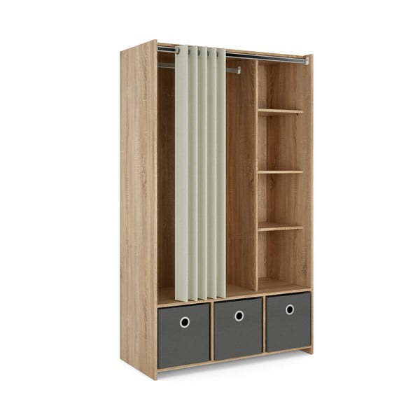 Šatní skříň v dekoru dubu 105x180 cm - Tvilum-image-3