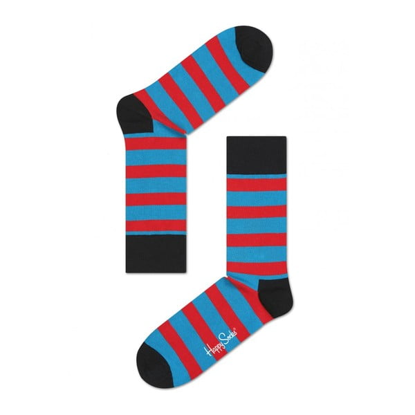 Ponožky Happy Socks Blue and Red Stripes, vel. 36-40