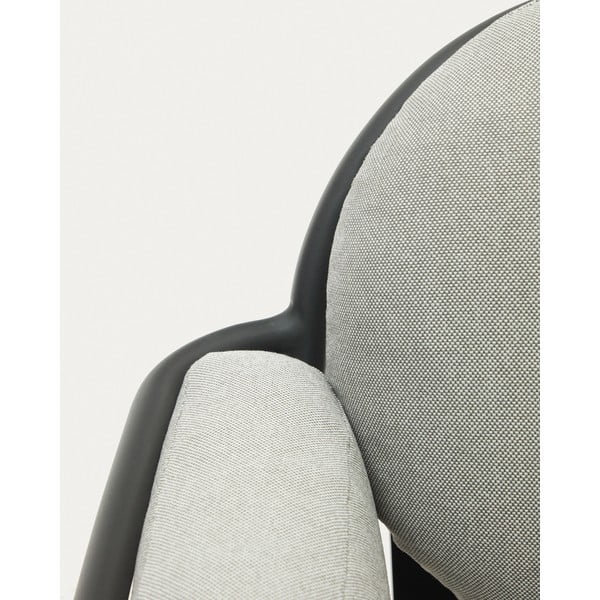 Šedé kovové zahradní křeslo Joncols – Kave Home-image-4