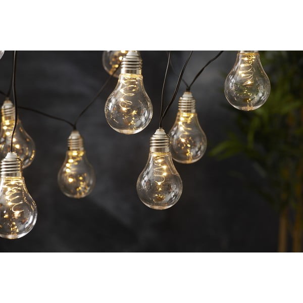 Bílý solární světelný LED řetěz vhodný do exteriéru Star Trading Glow, délka 1,9 m-image-3